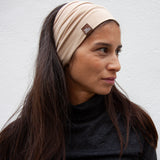 Breites Stirnband Basic / sand