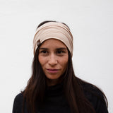 Breites Stirnband Basic / sand