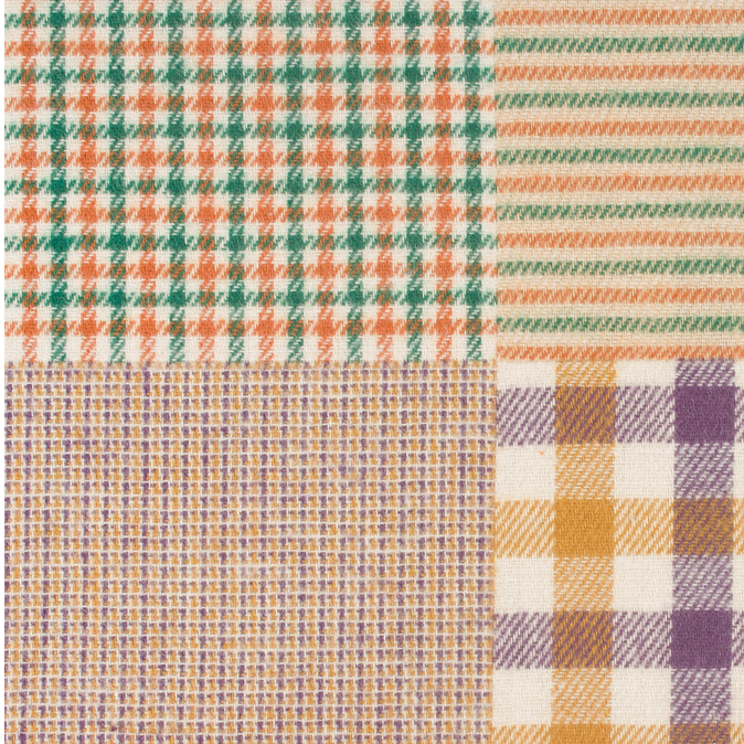 Flanell Schal I Karo bunt
