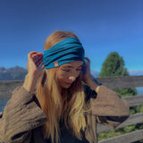 Breites Stirnband Basic petrol 💥 NEU