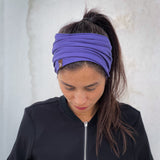 Breites Stirnband Basic cosmic lilac