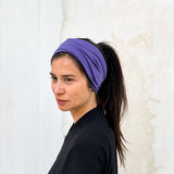 Breites Stirnband Basic cosmic lilac