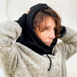 Kapuzen - Schal Knit I schwarz