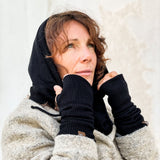 Kapuzen - Schal Knit I schwarz