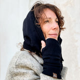 Kapuzen - Schal Knit I schwarz