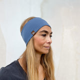 Bio Sportstirnband Basic smokey blue