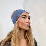 Bio Sportstirnband Basic smokey blue