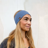 Bio Sportstirnband Basic smokey blue