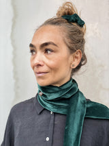 Samtband Bardot waldgrün*