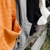 🌱 Organic Reisetuch & Duschtuch grau