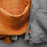 🌱 Organic Reisetuch & Duschtuch curry 🧡