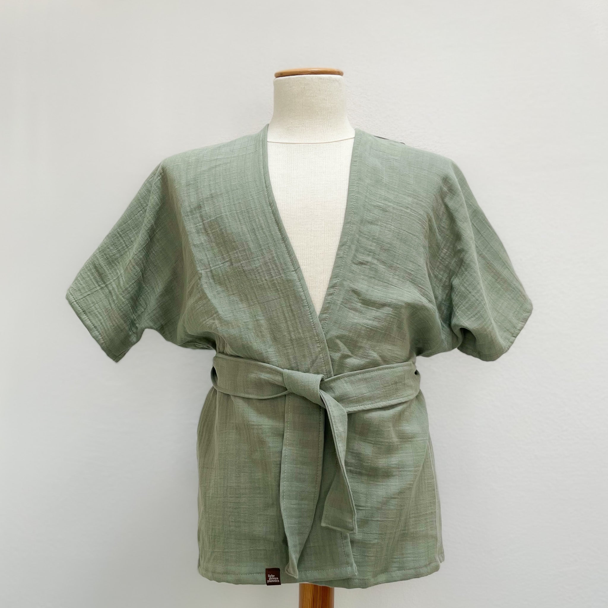 🌱 Organic Kimono HAORI mint