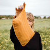 🌱 Organic Reisetuch & Duschtuch curry 🧡