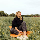 🌱 Organic Reisetuch & Duschtuch curry 🧡