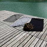 🌱 Organic Reisetuch & Duschtuch schwarz 🖤