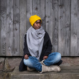 Kuschel Schal (2 Größen) grau meliert