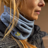 Loopeanie 2in1 Mütze & Schlauchschal | Bio-Baumwolle denim blue