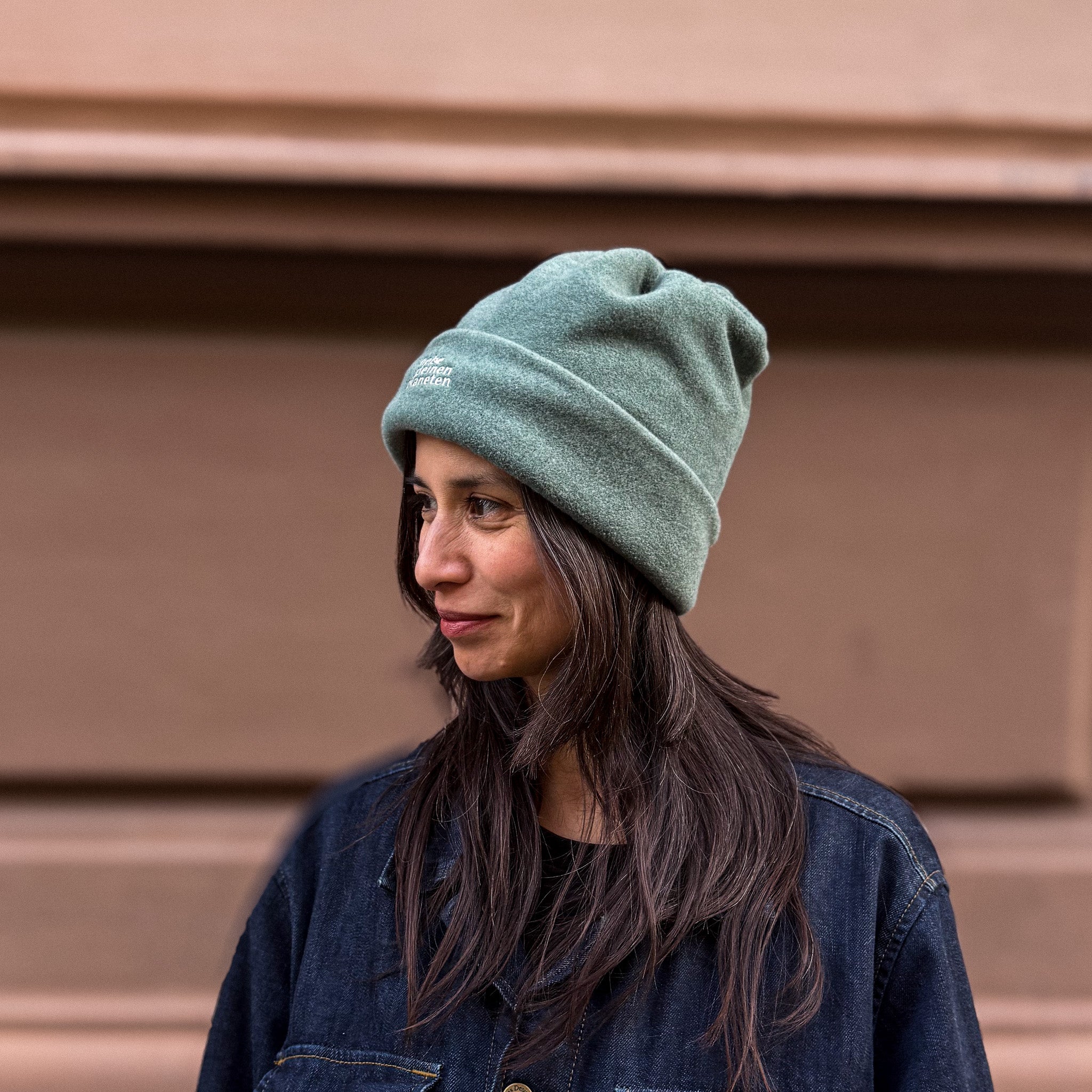 Loopeanie 2in1 Mütze & Schlauchschal | Bio-Baumwolle jade grün