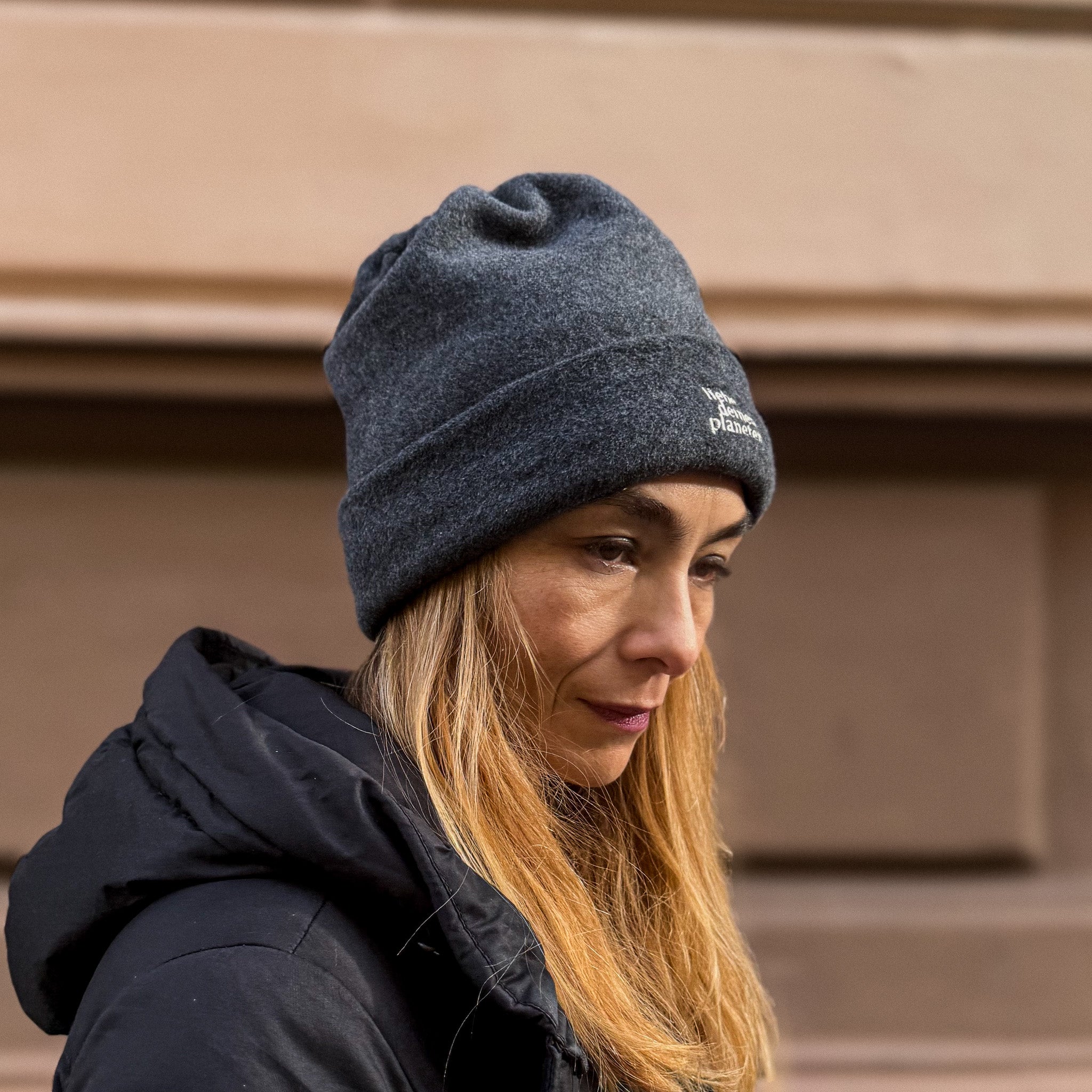 Loopeanie 2in1 Mütze & Schlauchschal | Bio-Baumwolle anthrazit