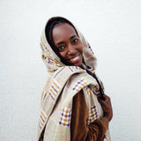 Flanell Schal I Karo bunt