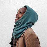 Kapuzen - Schal Knit I vintage green