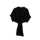 🌱 Organic Kimono Haori schwarz 🖤