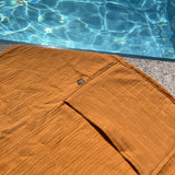 🌱 Organic Reisetuch & Duschtuch curry 🧡