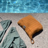 🌱 Organic Reisetuch & Duschtuch curry 🧡