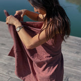 🌱 Organic Reisetuch & Duschtuch zimtrosa 💕