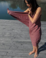 🌱 Organic Reisetuch & Duschtuch zimtrosa 💕