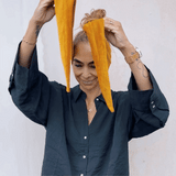 Samtband Bardot golden sun