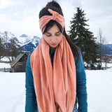 Stirnband Bardot peach