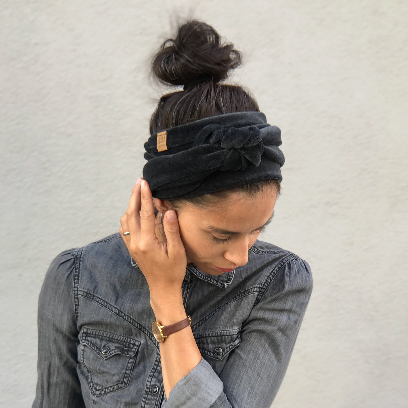 Langes Samtband Bardot