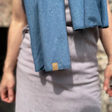Schal Kilian I Hanfmix stone blue