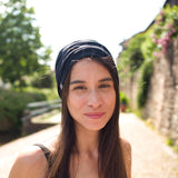 Breites Stirnband Basic / schwarz