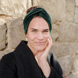 Samtband Bardot waldgrün*