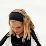 Stirnband Basic schwarz