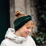 Samtband Bardot waldgrün*