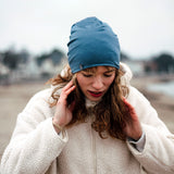Beanie Basic smokey blue