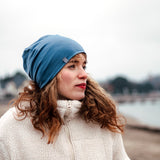 Beanie Basic smokey blue
