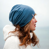 Beanie Basic smokey blue