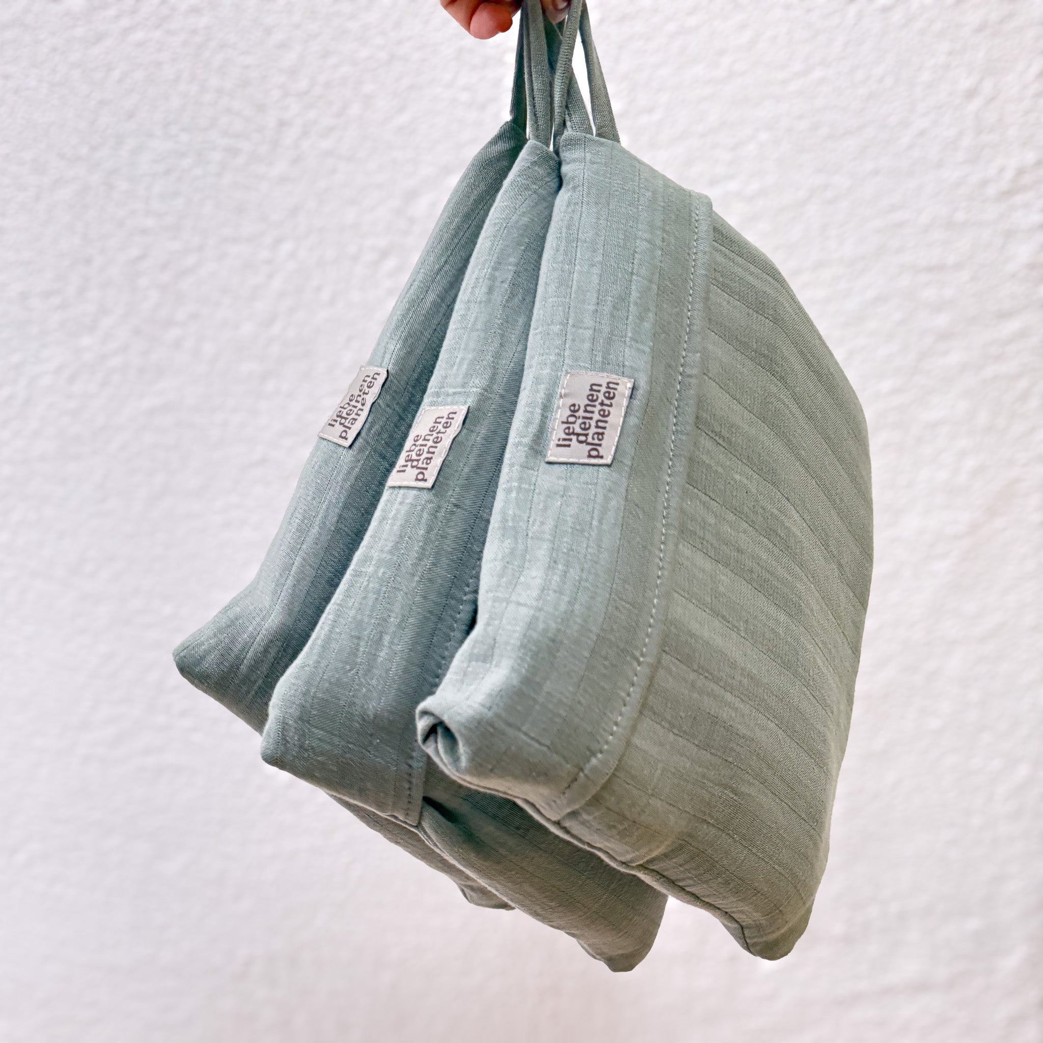 Bio Reisetuch mit Wendetasche (160x90 cm)
