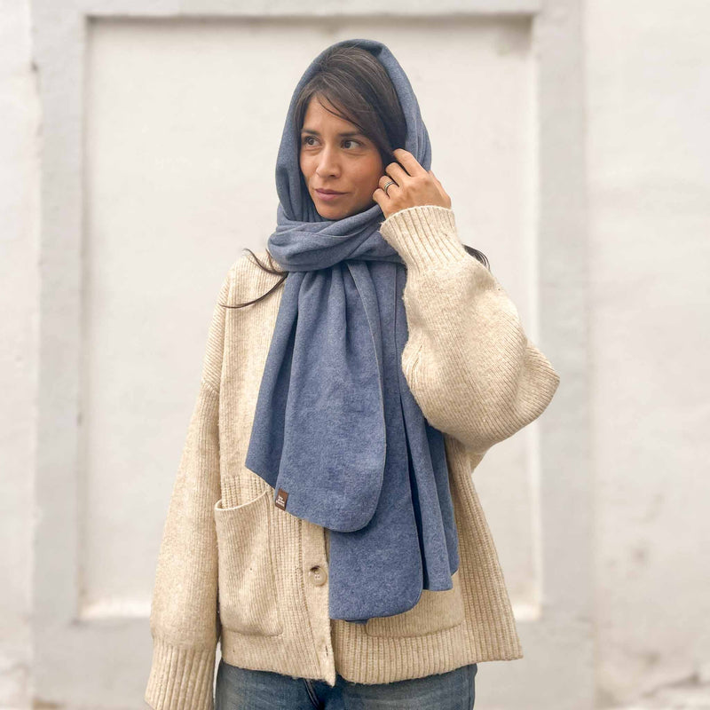 Kuschel Schal (2 Größen) denim blue