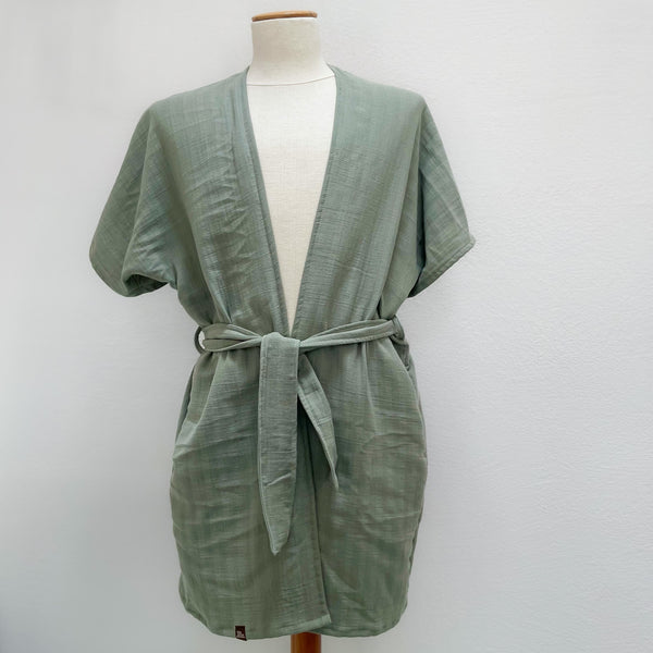 🌱 Organic Kimono HAORI  mint