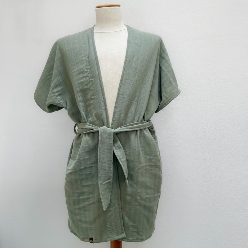 🌱 Organic Kimono HAORI  mint