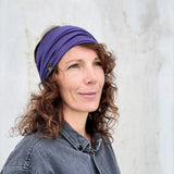 Breites Stirnband Basic cosmic lilac