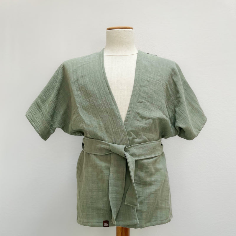 🌱 Organic Kimono HAORI  mint