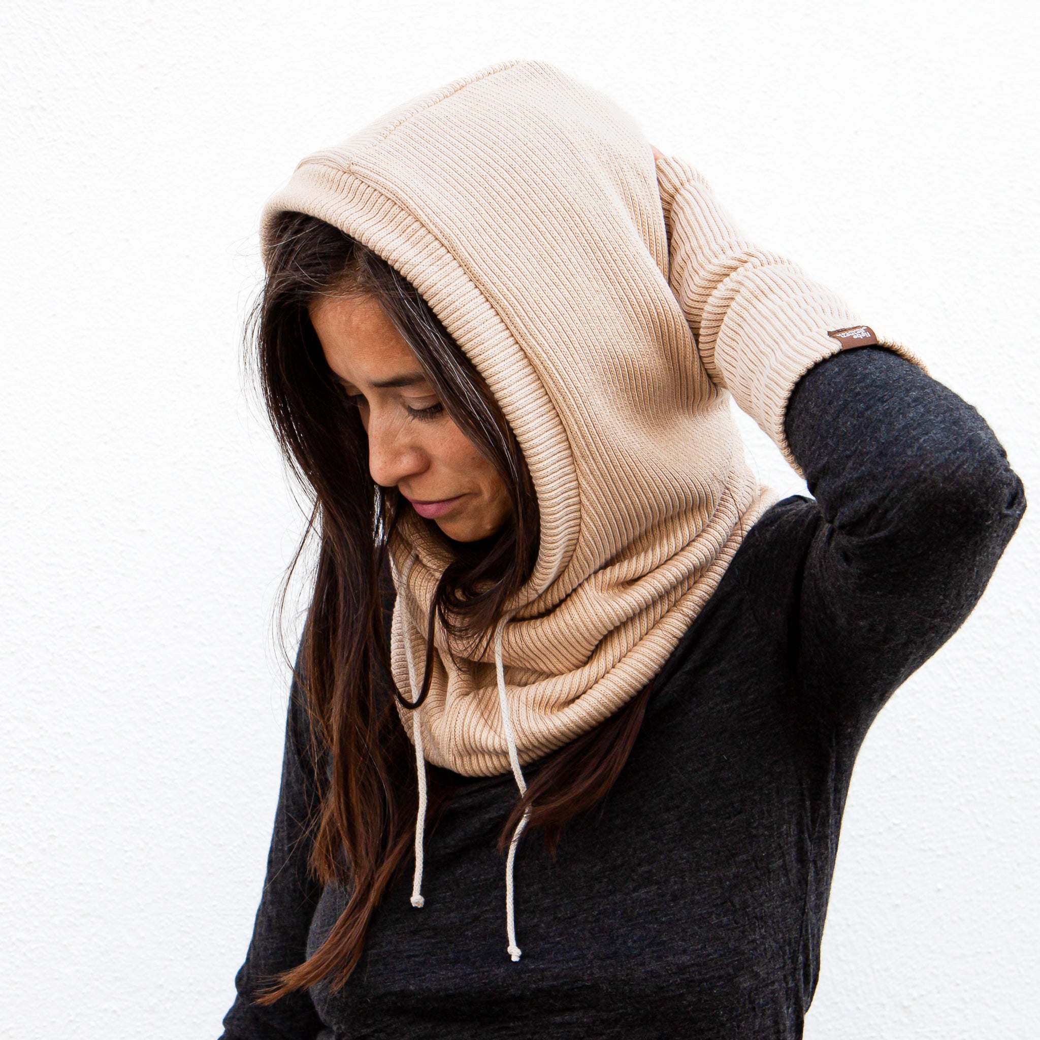 Kapuzen - Schal I Knit I sand