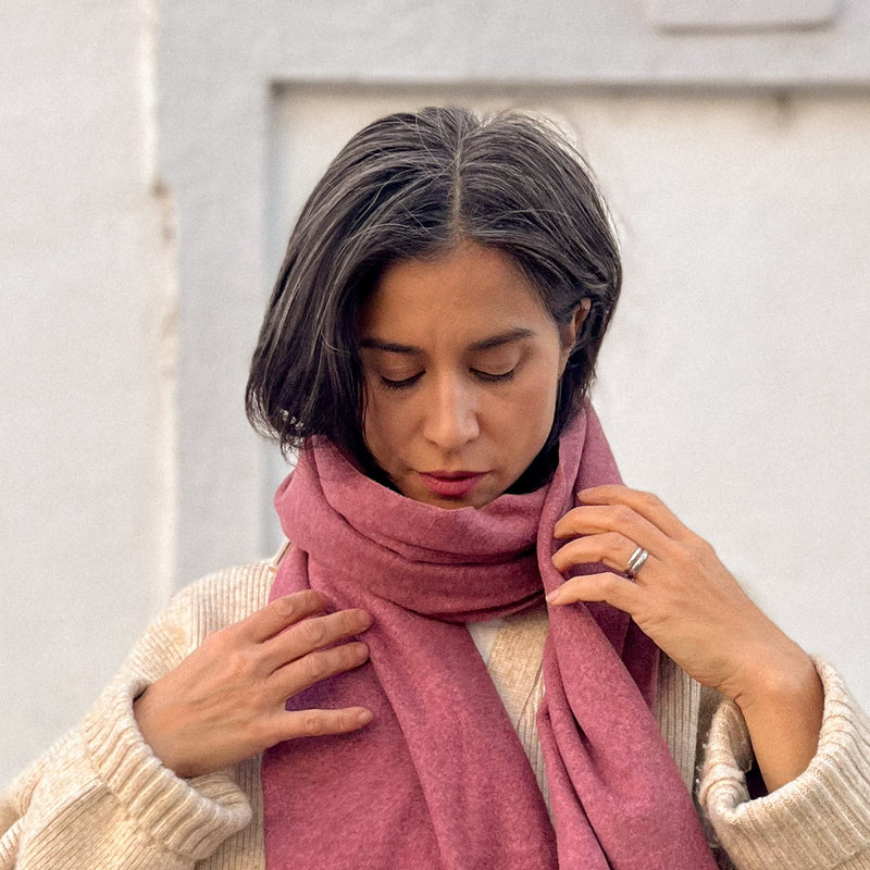 Kuschel Schal (2 Größen) altrosa