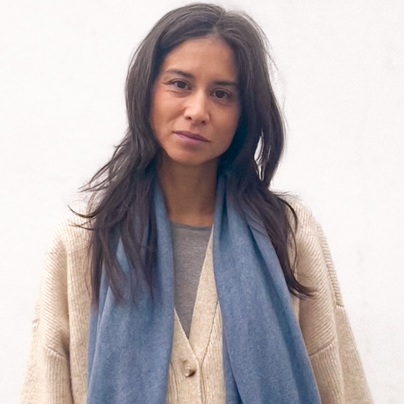 Kuschel Schal (2 Größen) denim blue